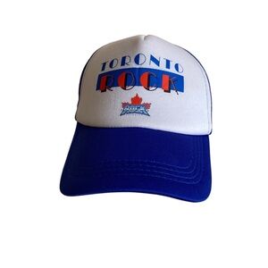 Toronto Rock Snap Back Trucker Hat Blue White Foam Back Retro Y2K Streetwear